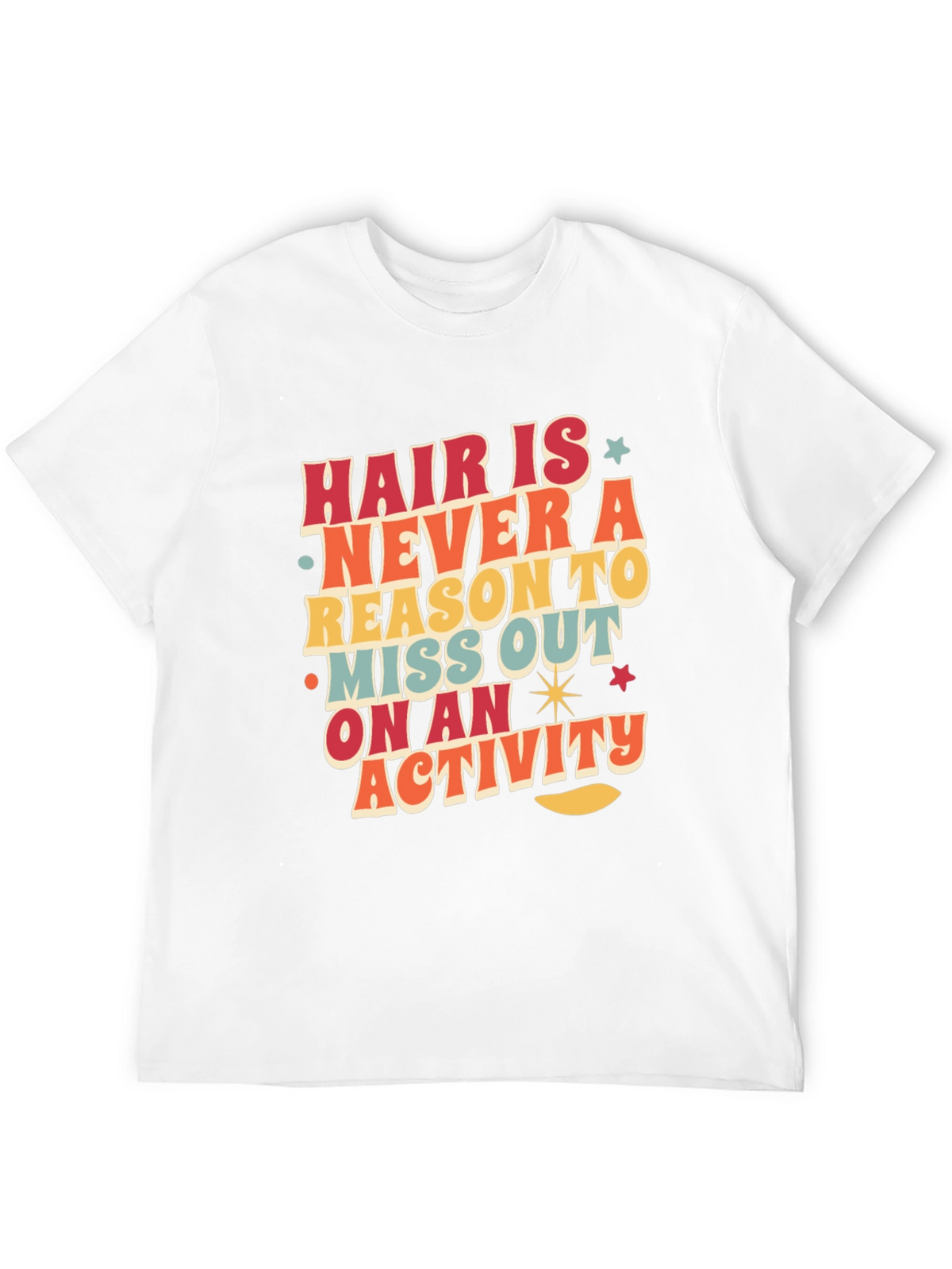 Retro Graphic Tee - Hair Is Never a Reason