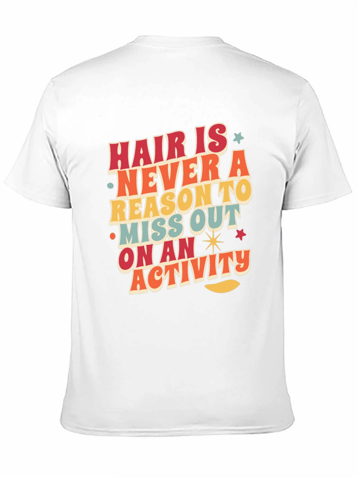 Retro Graphic Tee - Hair Is Never a Reason