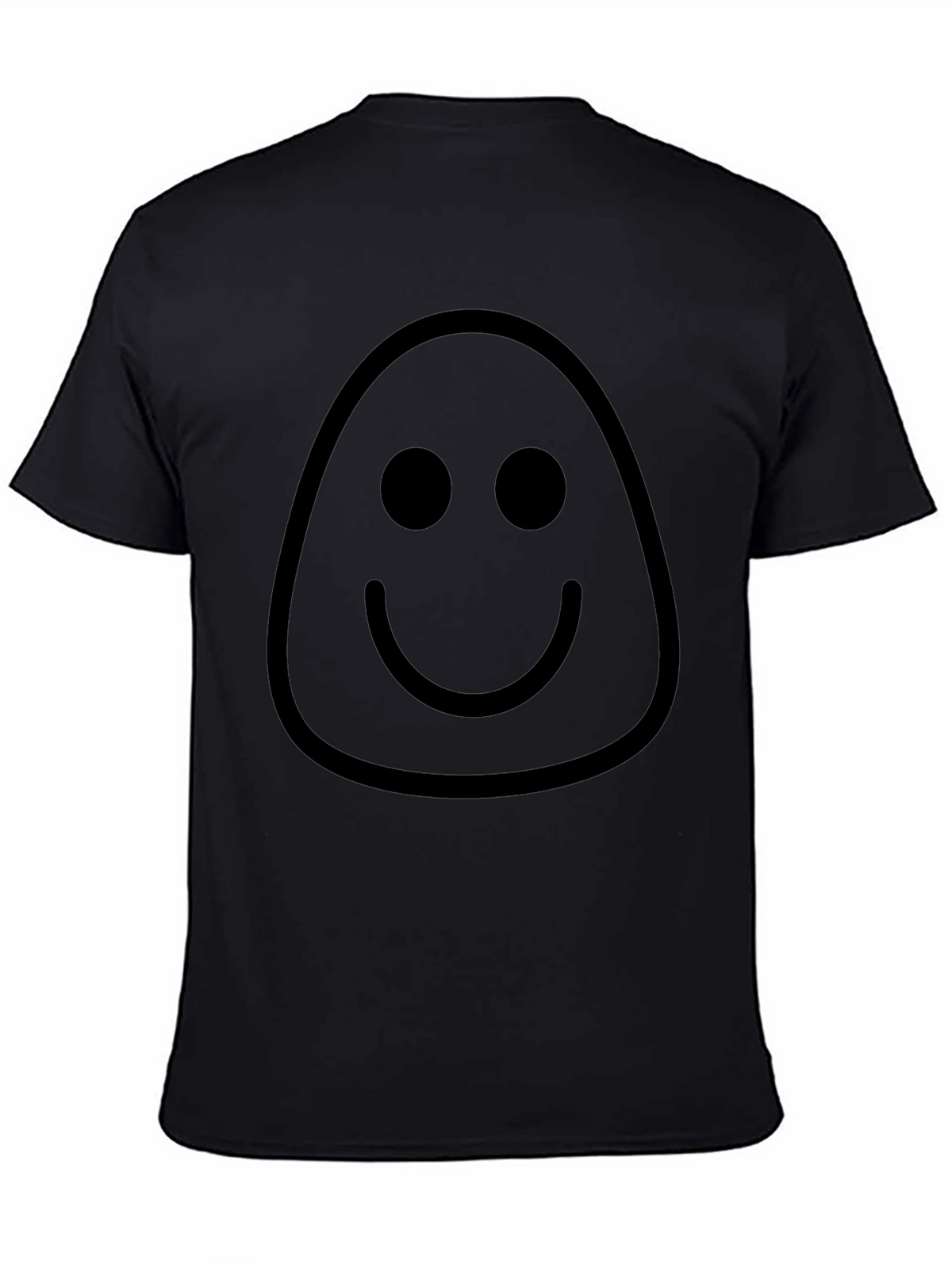 Smiley Face Graphic Tee - Mens Black T-Shirt