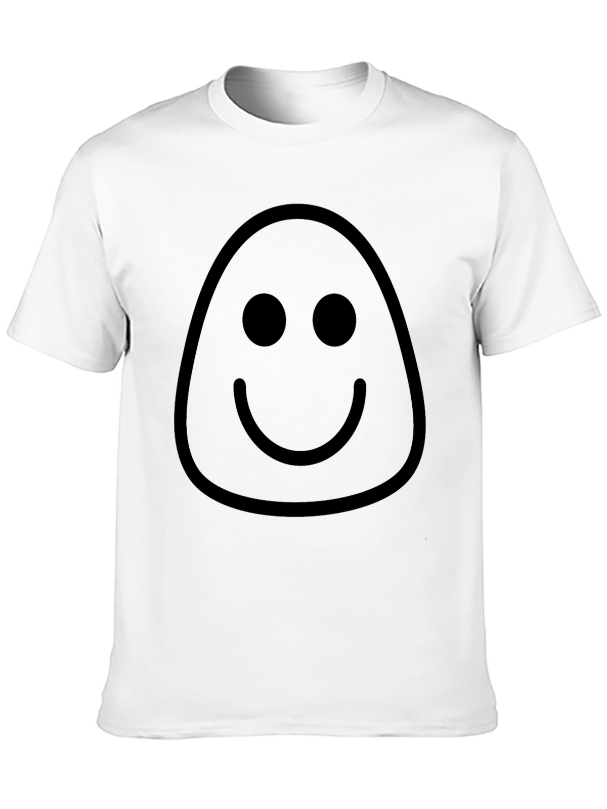 Smiley Face Graphic Tee - Mens Black T-Shirt