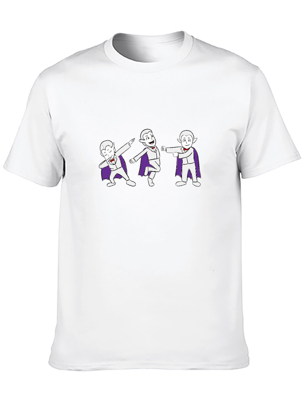 Dancing Vampire Cartoon Graphic T-Shirt
