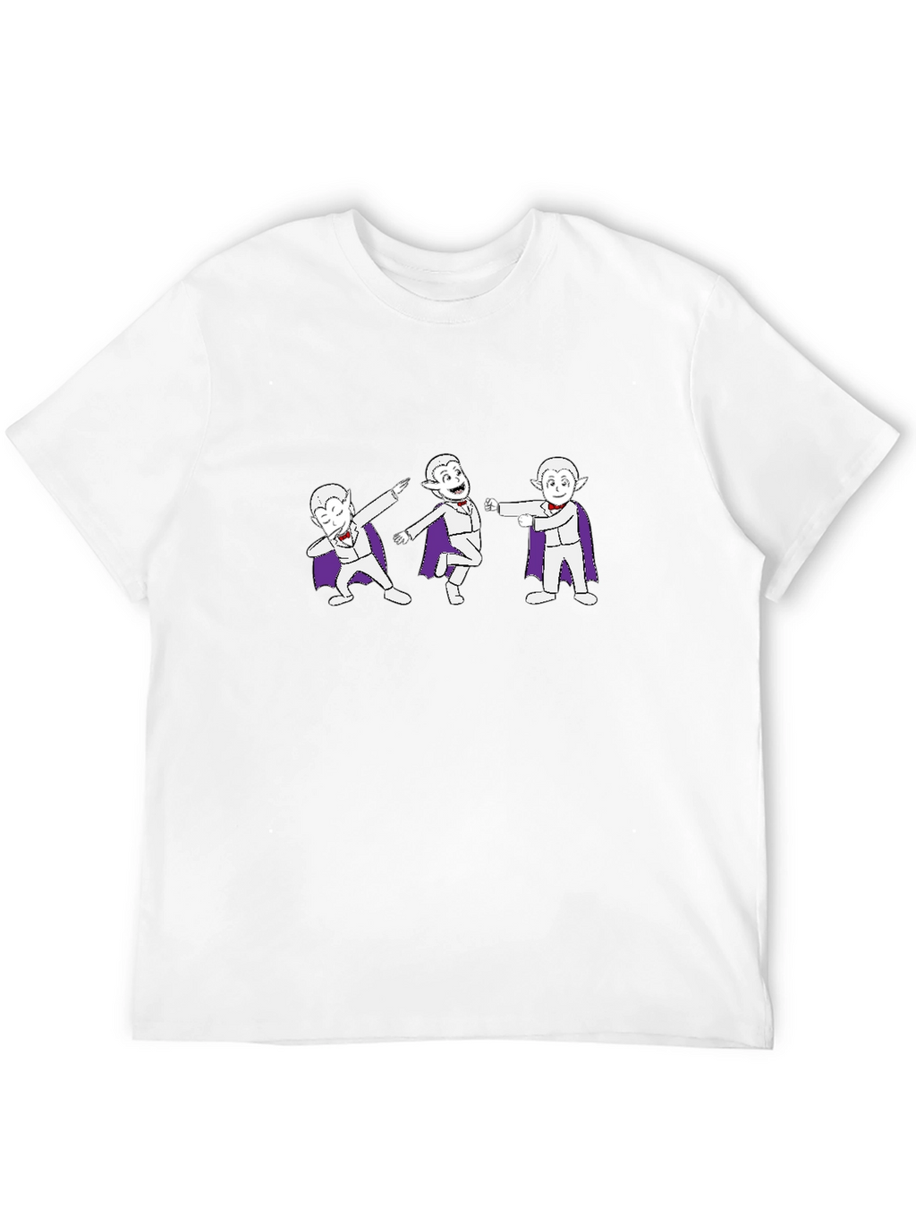 Dancing Vampire Cartoon Graphic T-Shirt