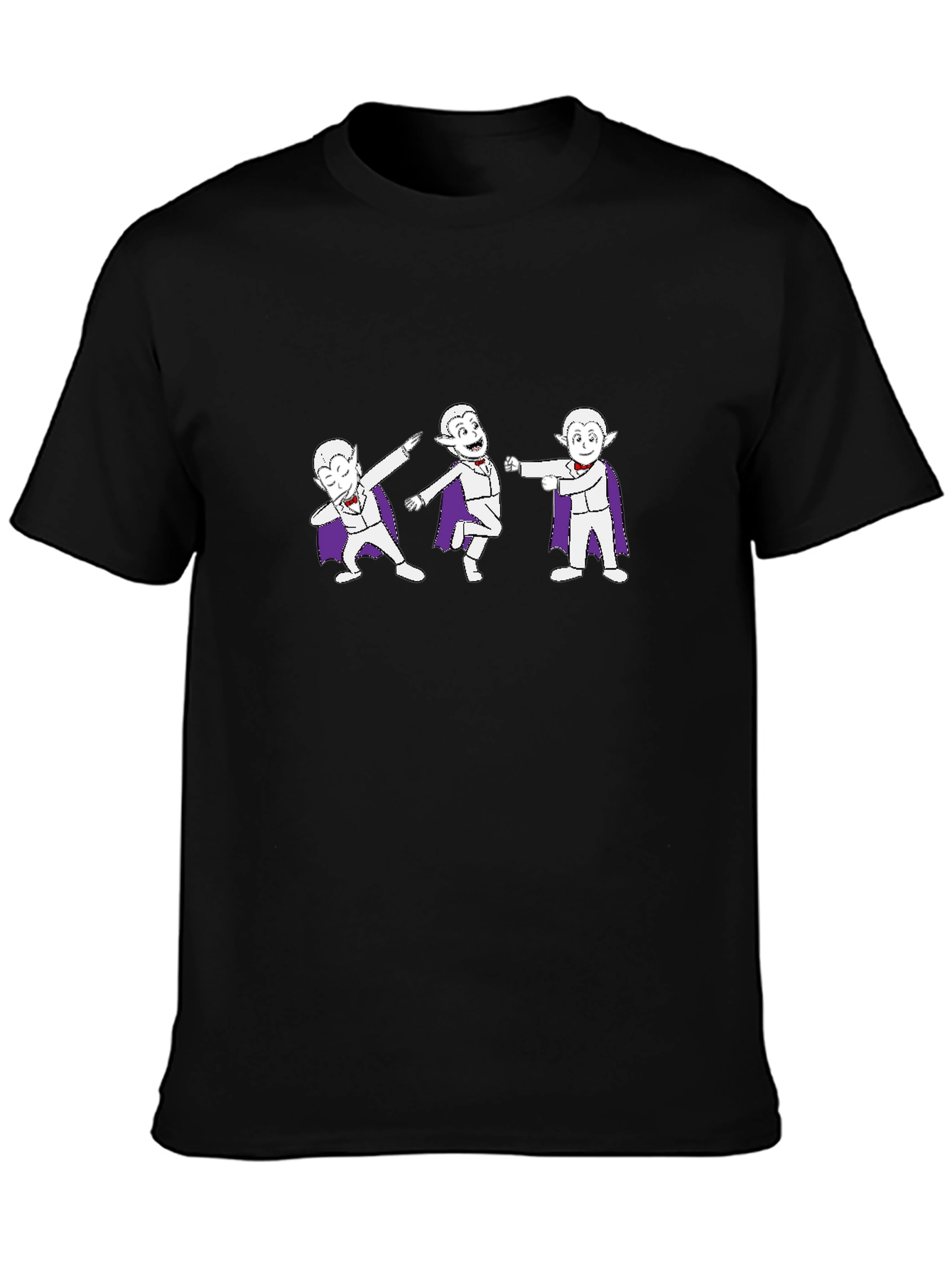 Dancing Vampire Cartoon Graphic T-Shirt