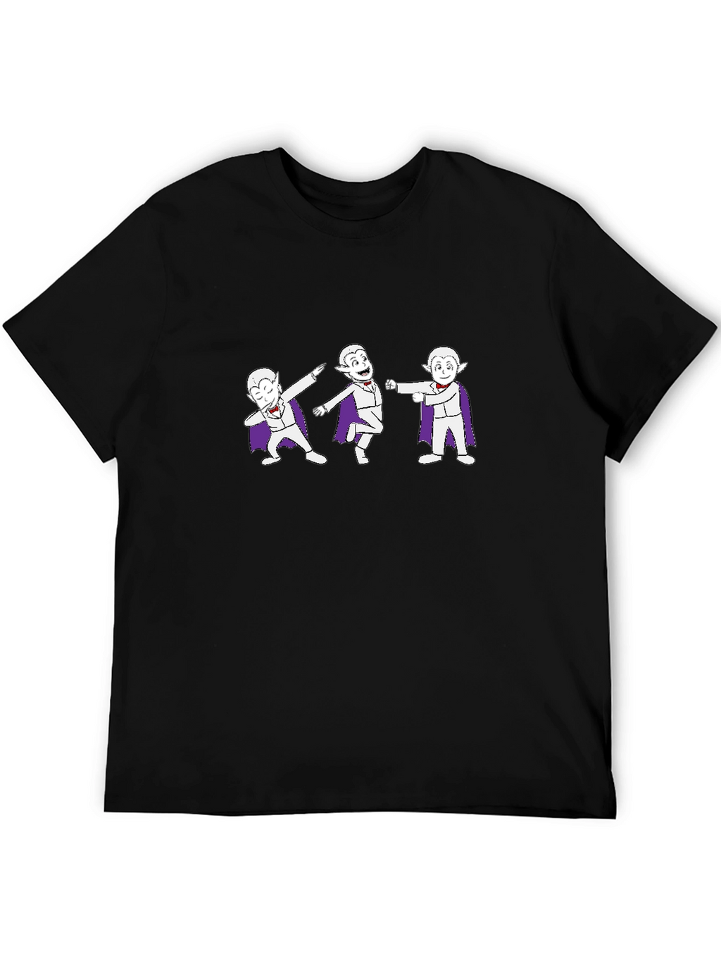 Dancing Vampire Cartoon Graphic T-Shirt