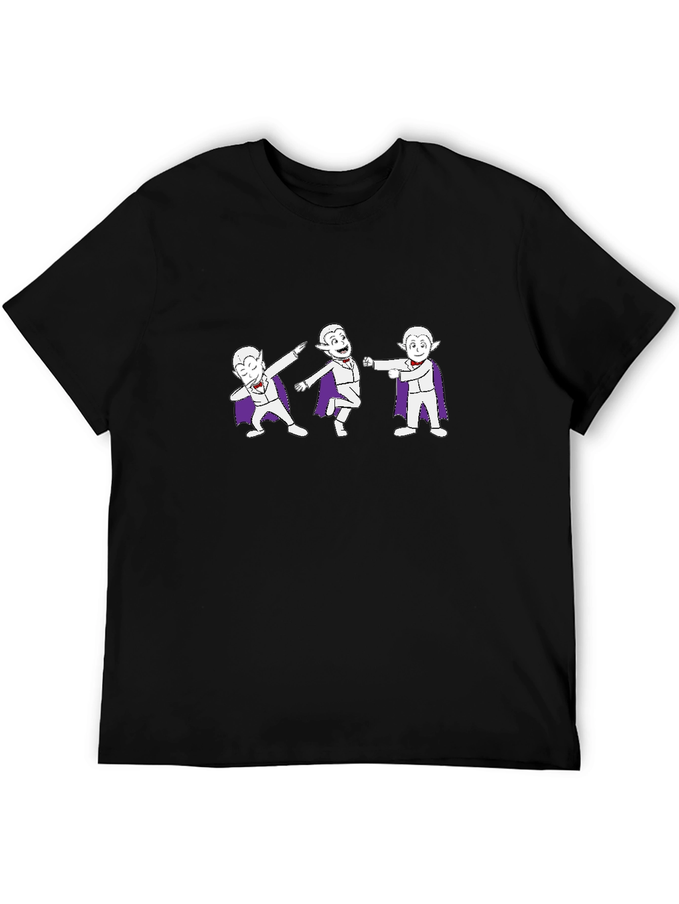 Dancing Vampire Cartoon Graphic T-Shirt