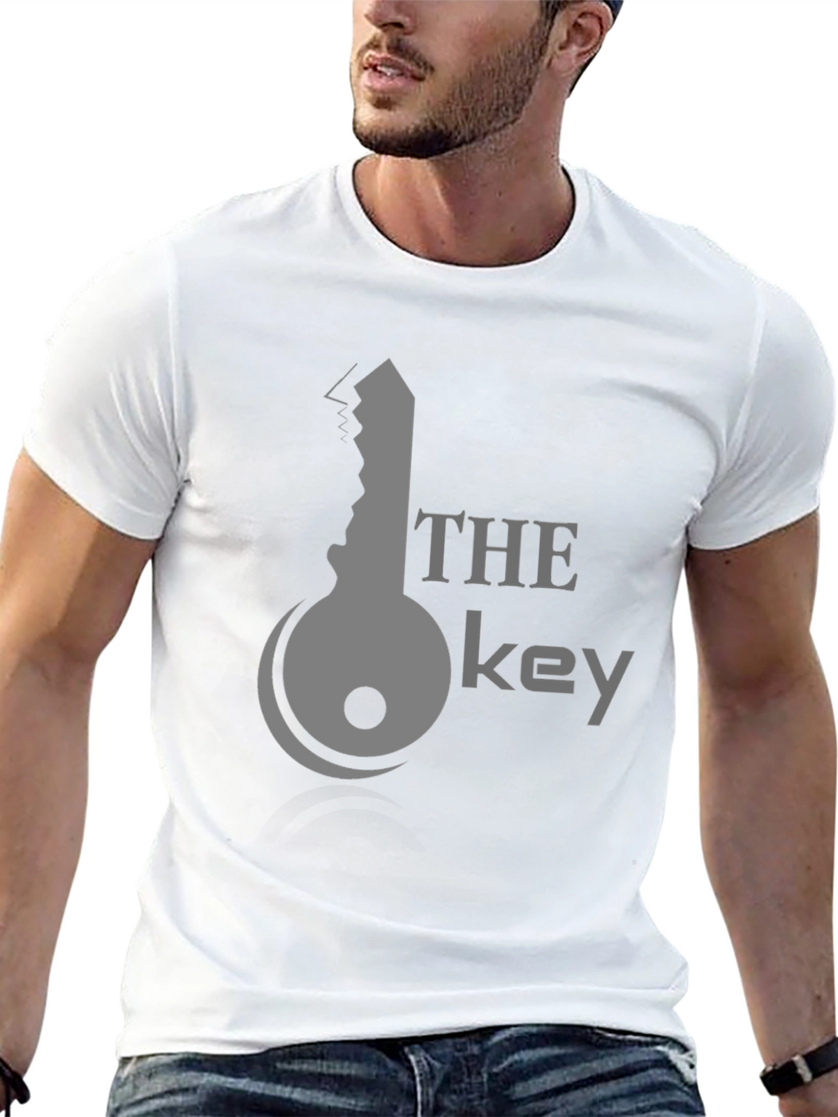 The Key Graphic Tee - Stylish Black Cotton T-Shirt
