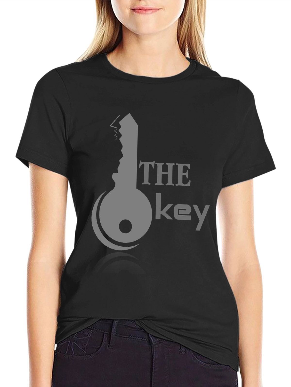 The Key Graphic Tee - Stylish Black Cotton T-Shirt