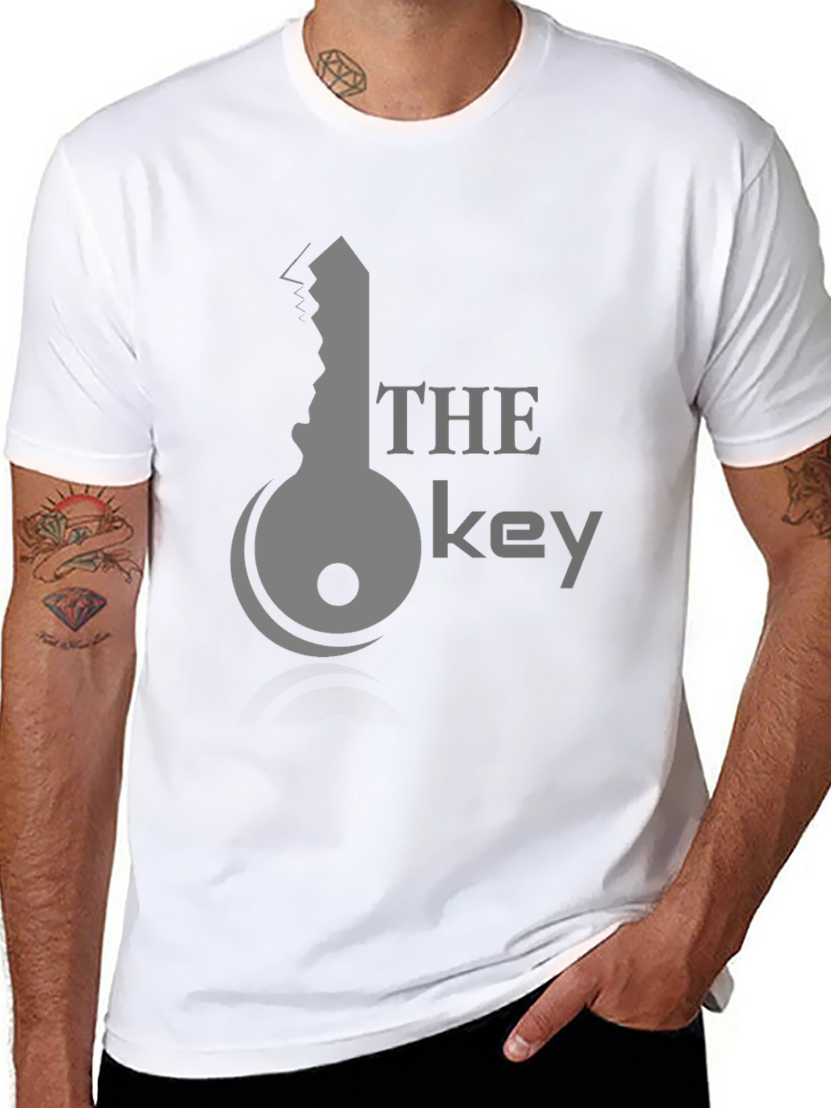 The Key Graphic Tee - Stylish Black Cotton T-Shirt