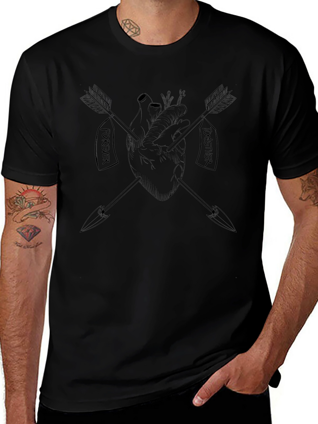 Heart & Arrows Graphic Tee - Forever Together