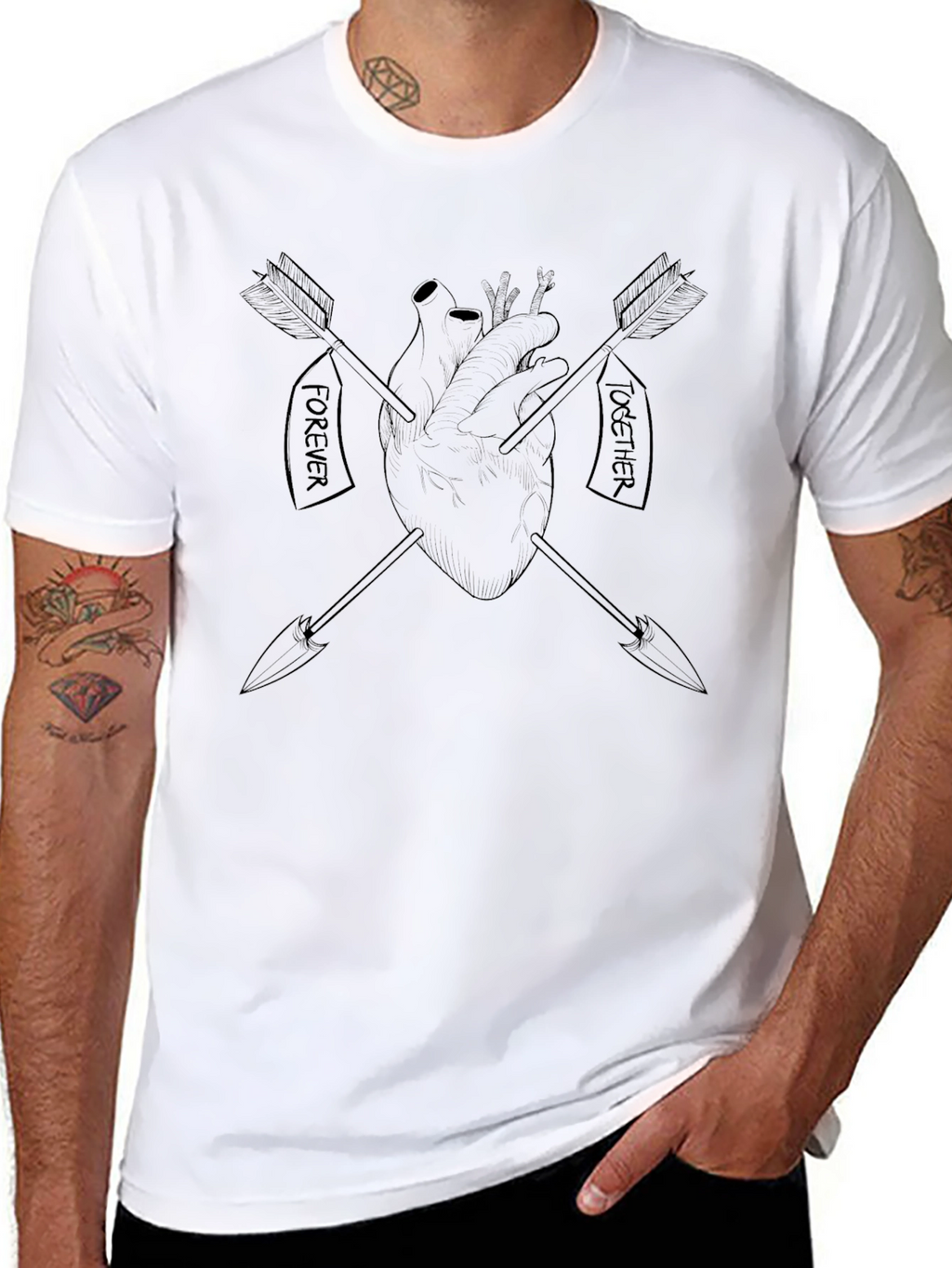 Heart & Arrows Graphic Tee - Forever Together