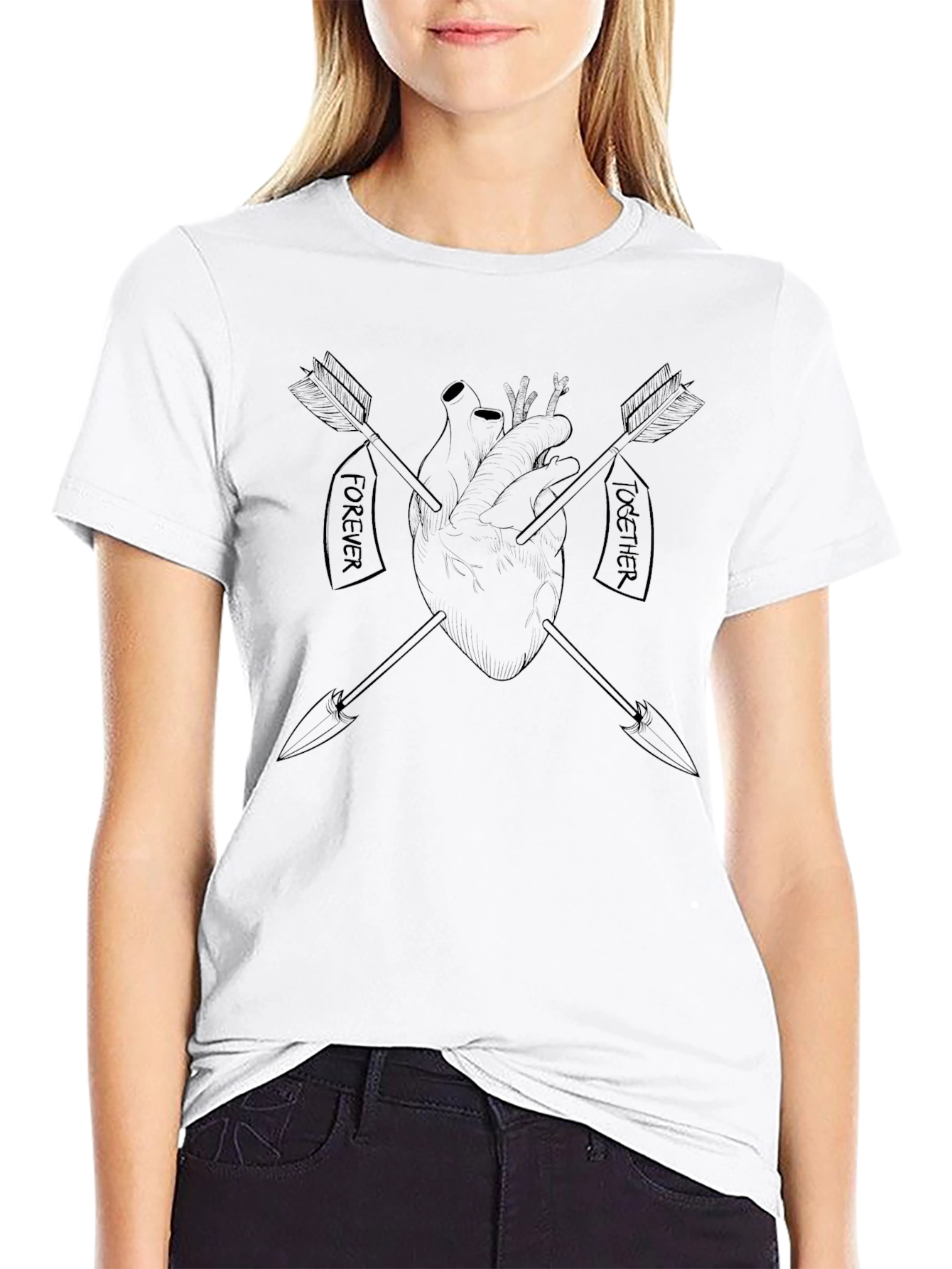 Heart & Arrows Graphic Tee - Forever Together