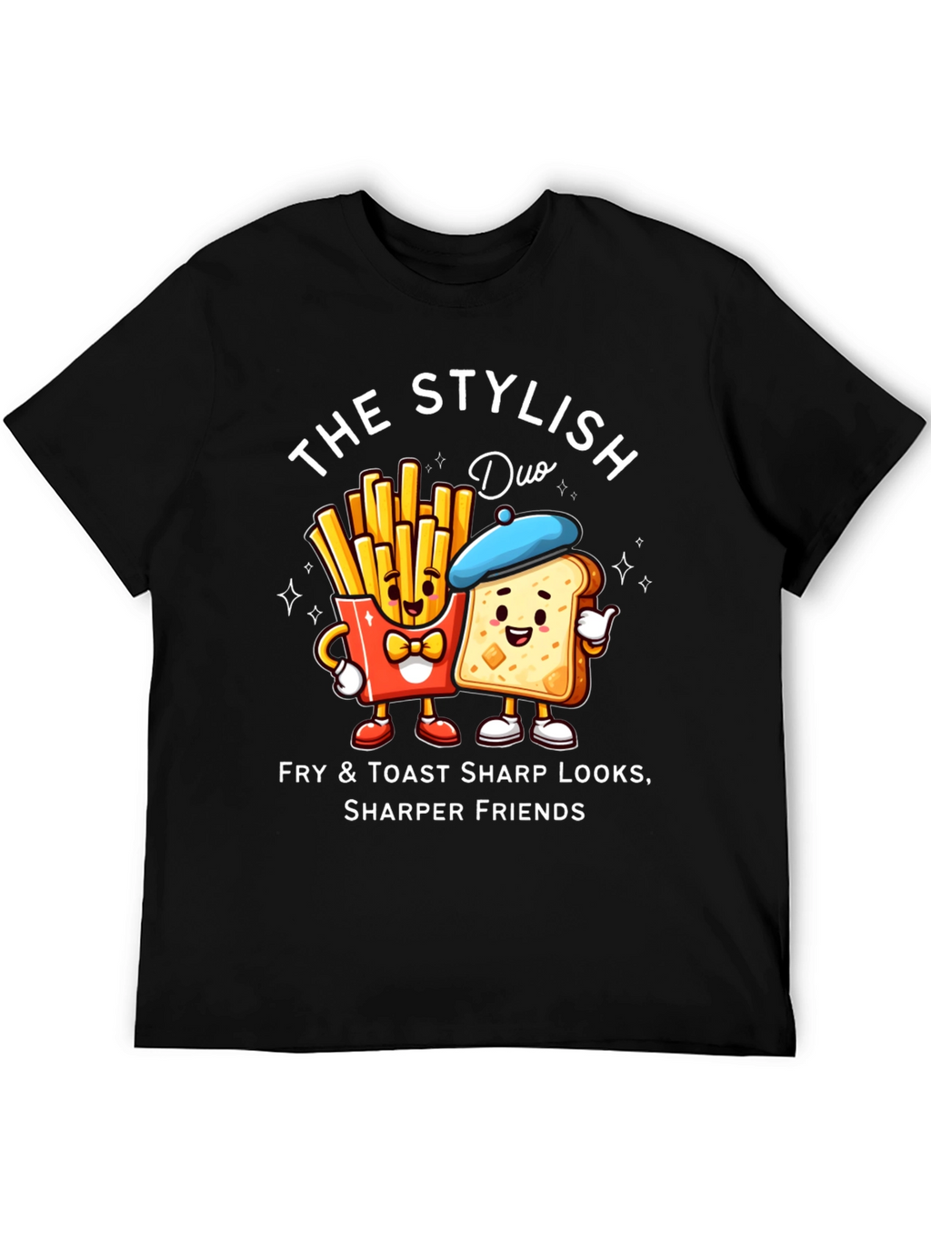 Stylish Fry & Toast Duo T-Shirt
