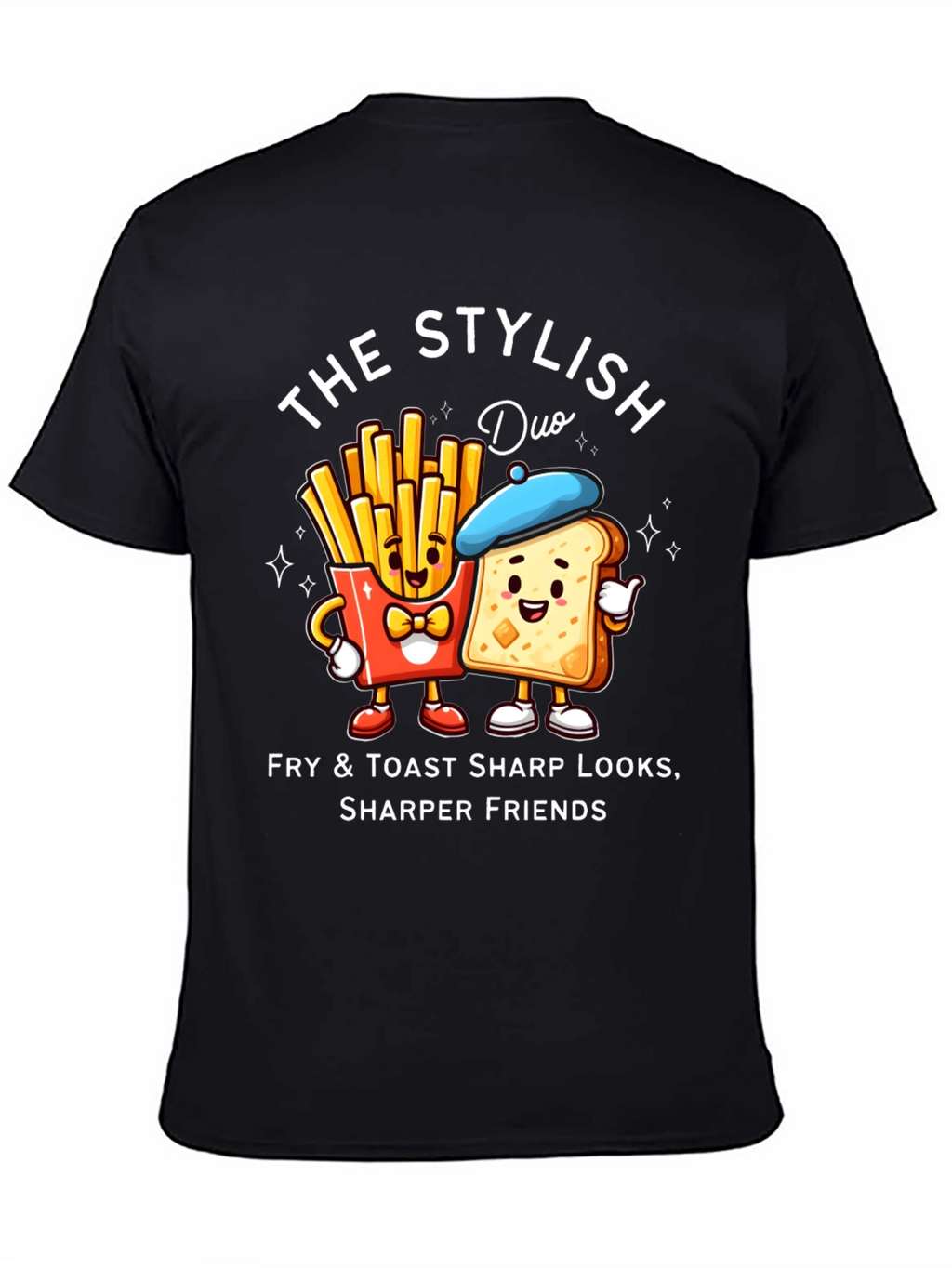 Stylish Fry & Toast Duo T-Shirt