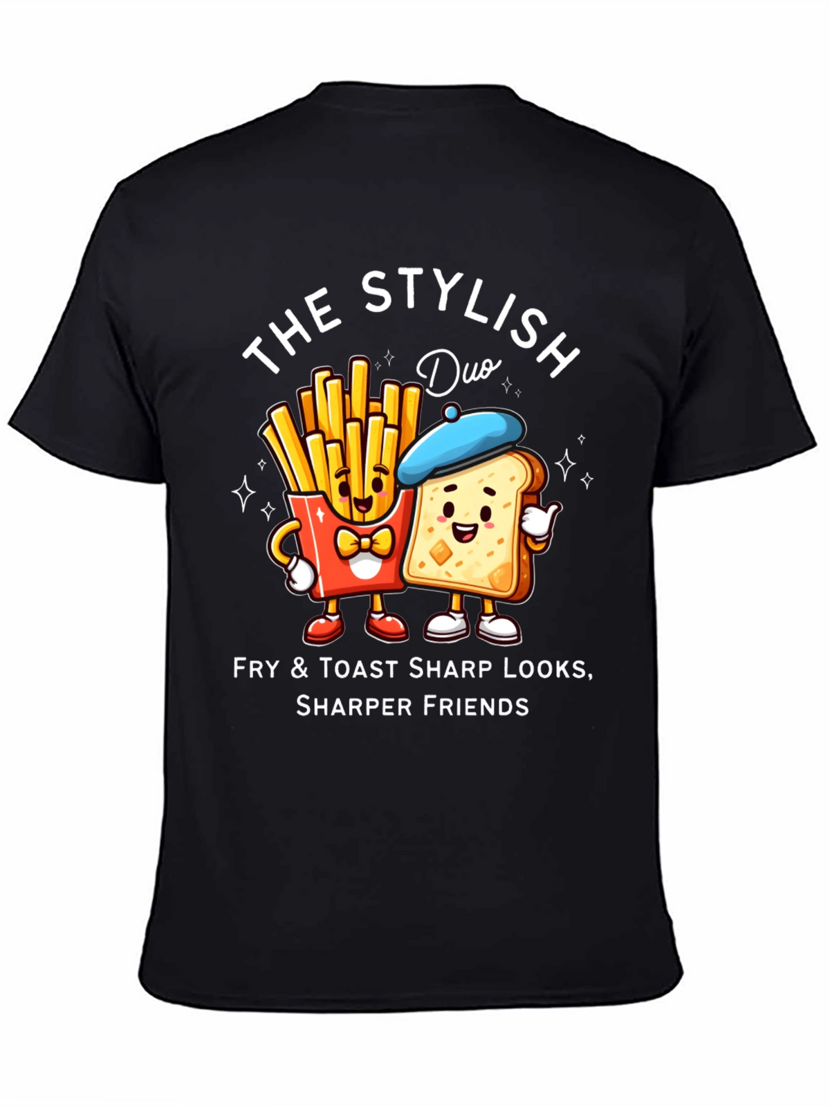 Stylish Fry & Toast Duo T-Shirt