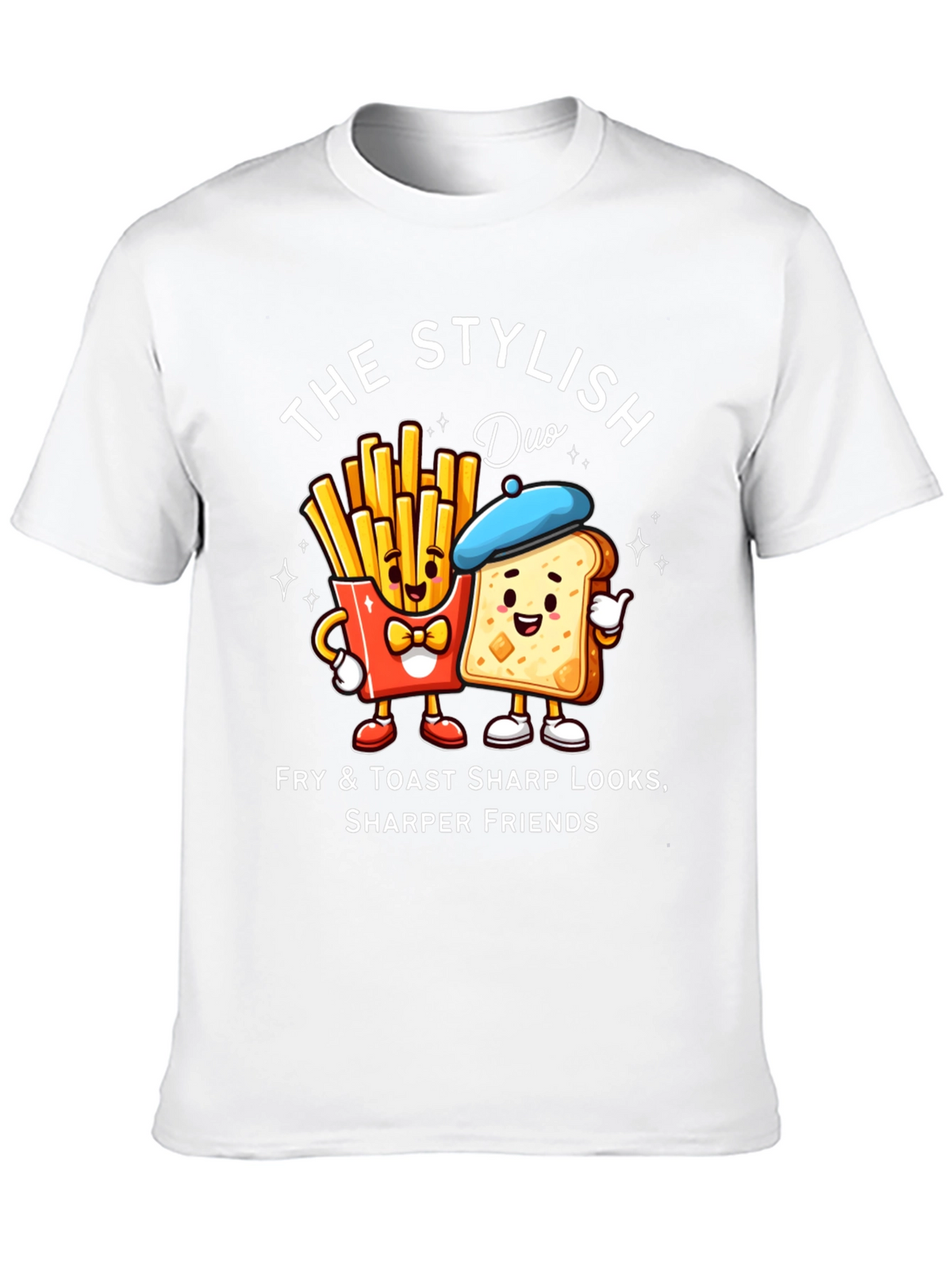 Stylish Fry & Toast Duo T-Shirt