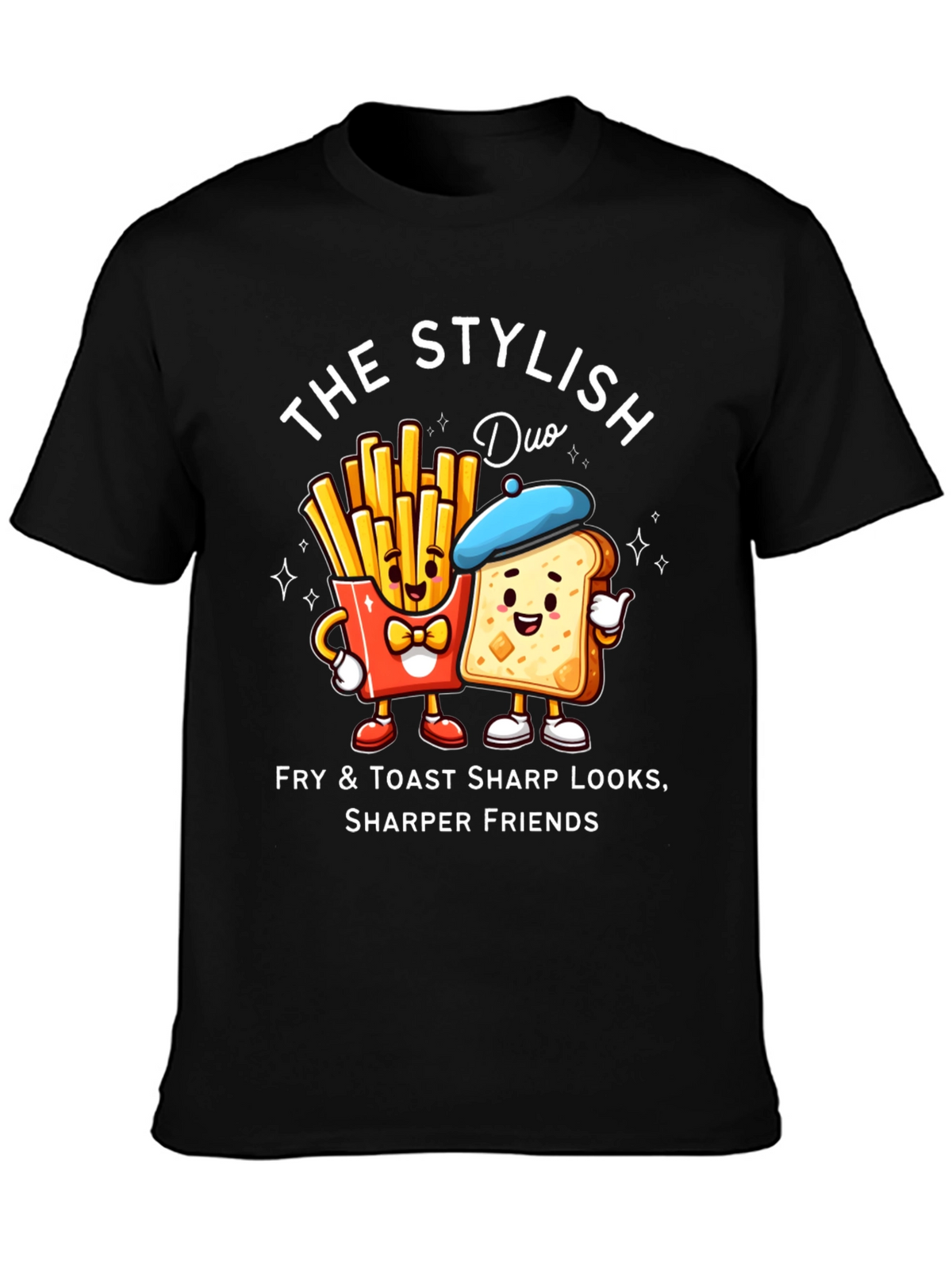 Stylish Fry & Toast Duo T-Shirt