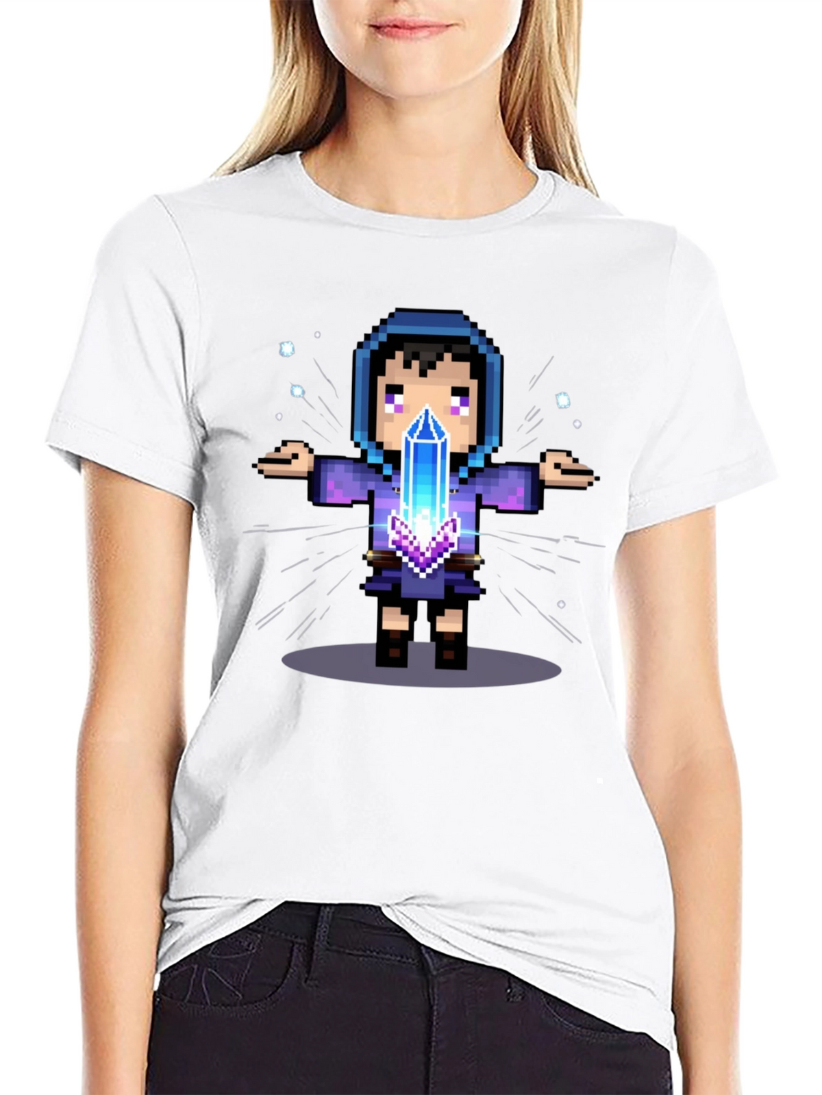 Pixel Wizard Graphic Tee