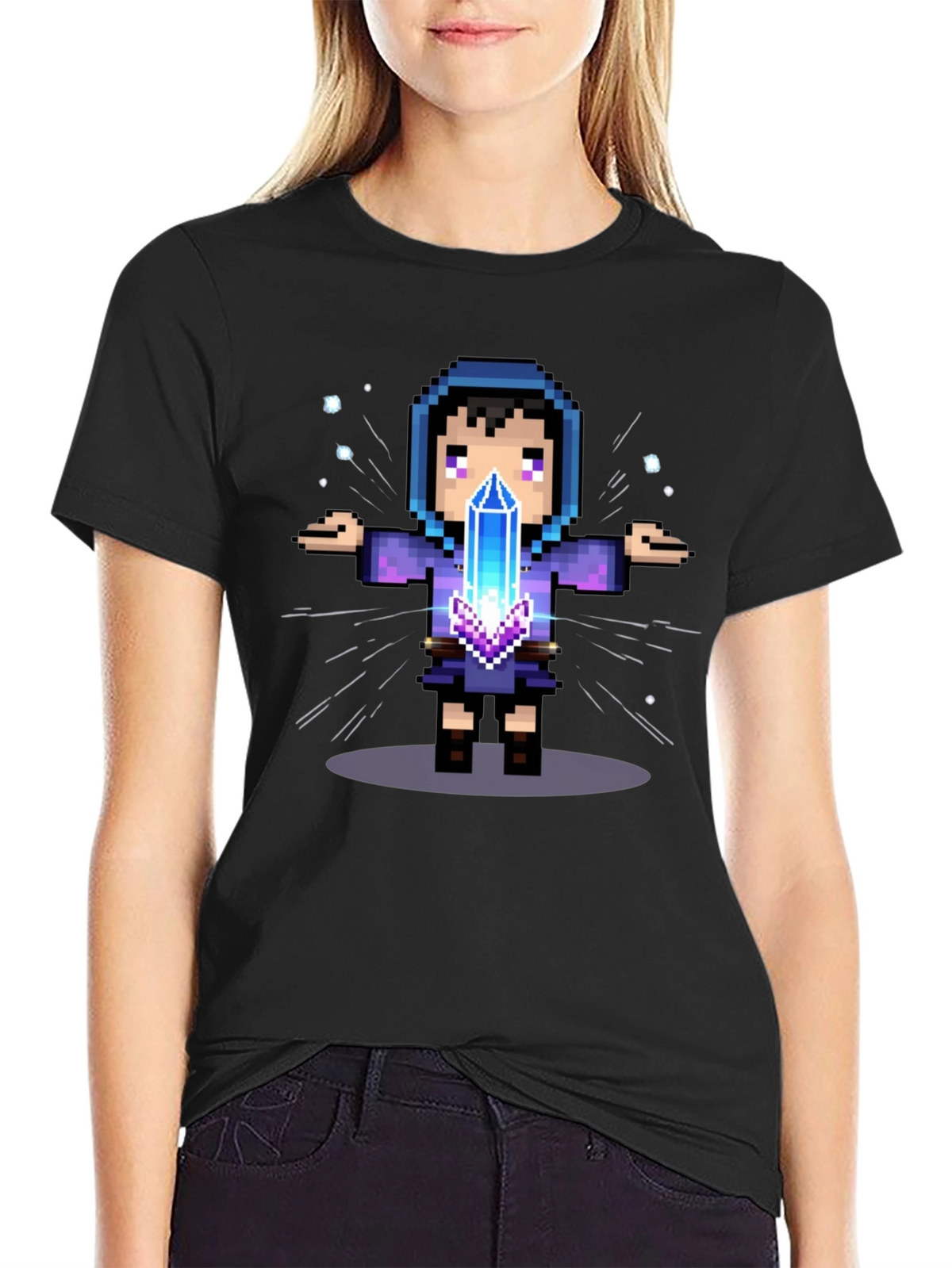 Pixel Wizard Graphic Tee