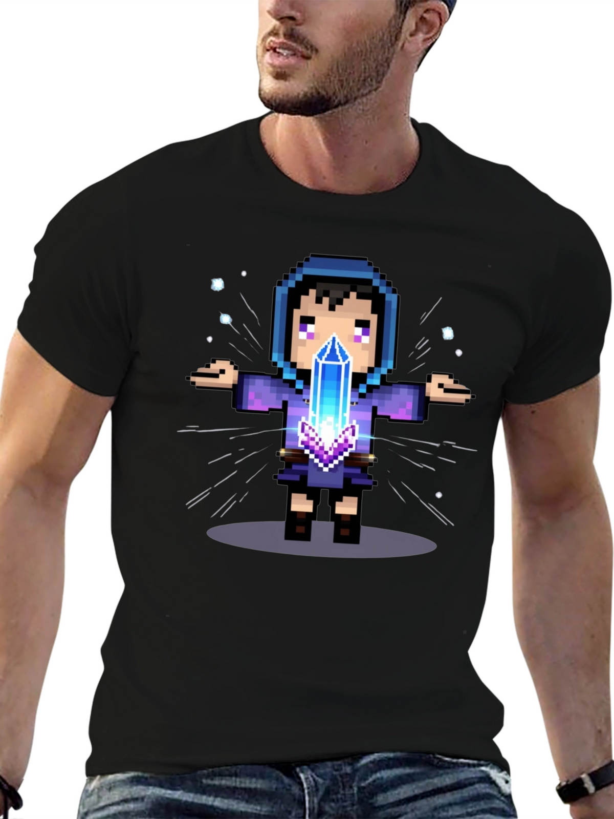 Pixel Wizard Graphic Tee