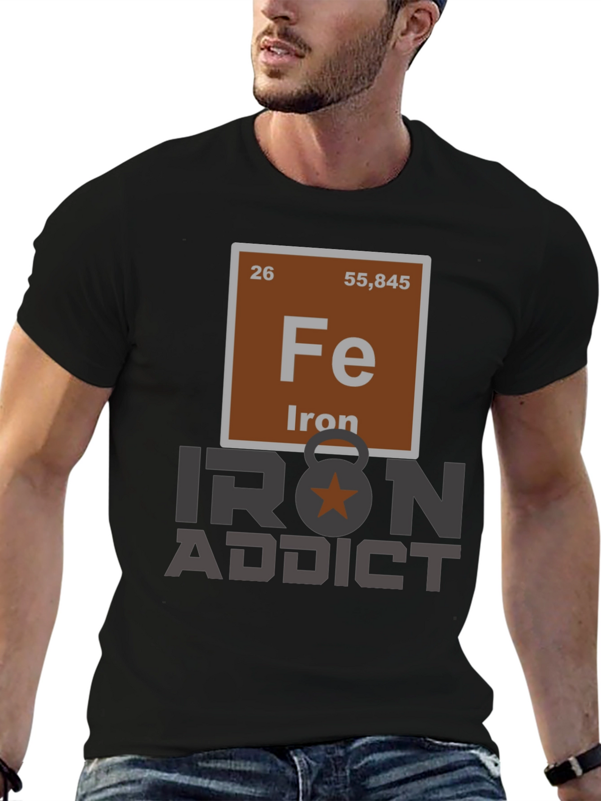 Iron Addict T-Shirt - Periodic Table Design