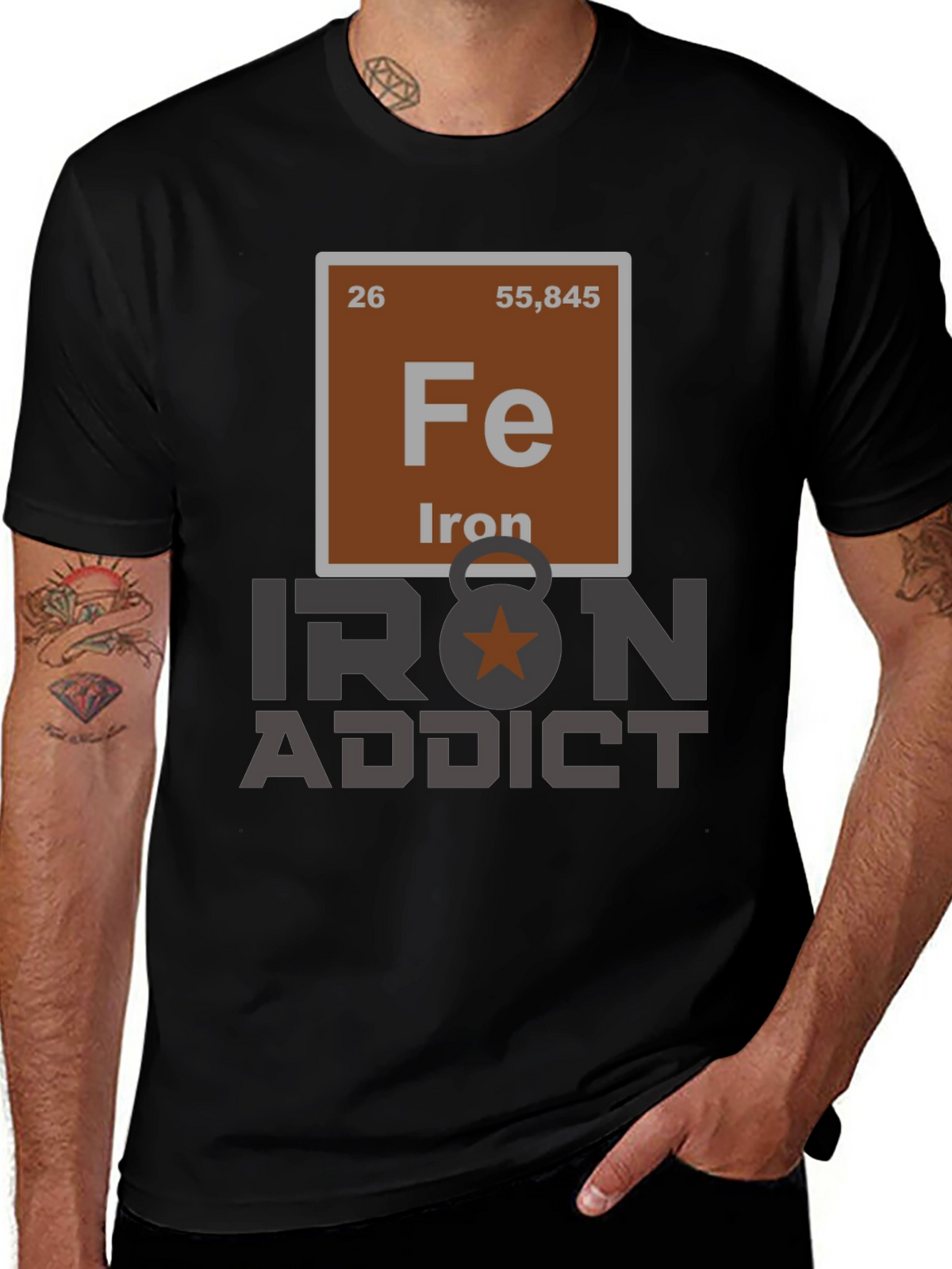 Iron Addict T-Shirt - Periodic Table Design