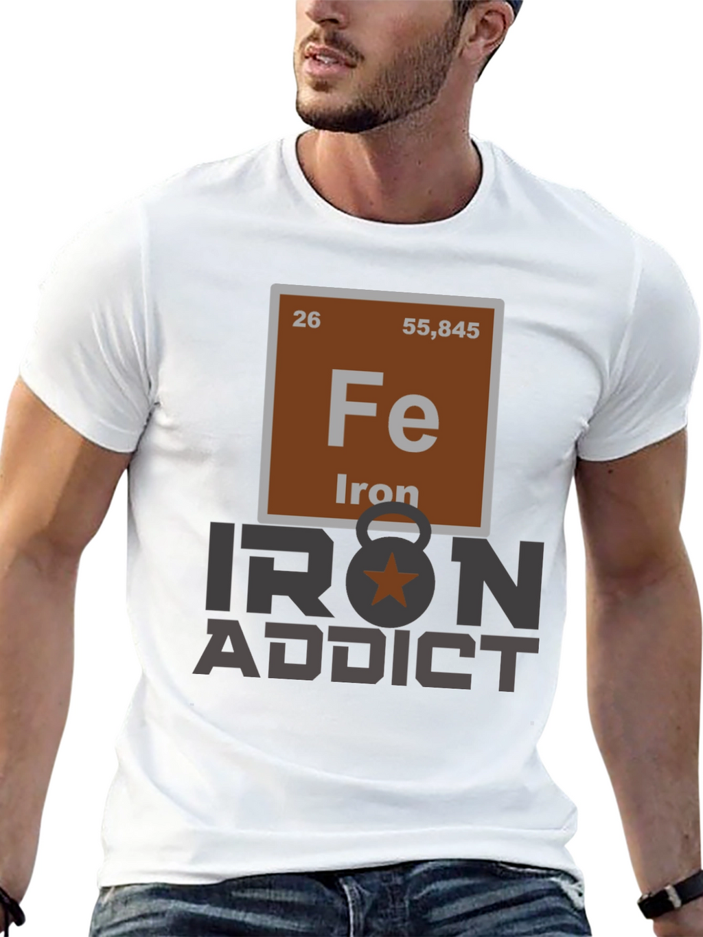 Iron Addict T-Shirt - Periodic Table Design