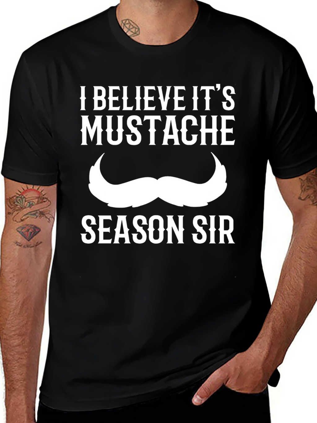 Mustache Season Tee - Funny Graphic T-Shirt