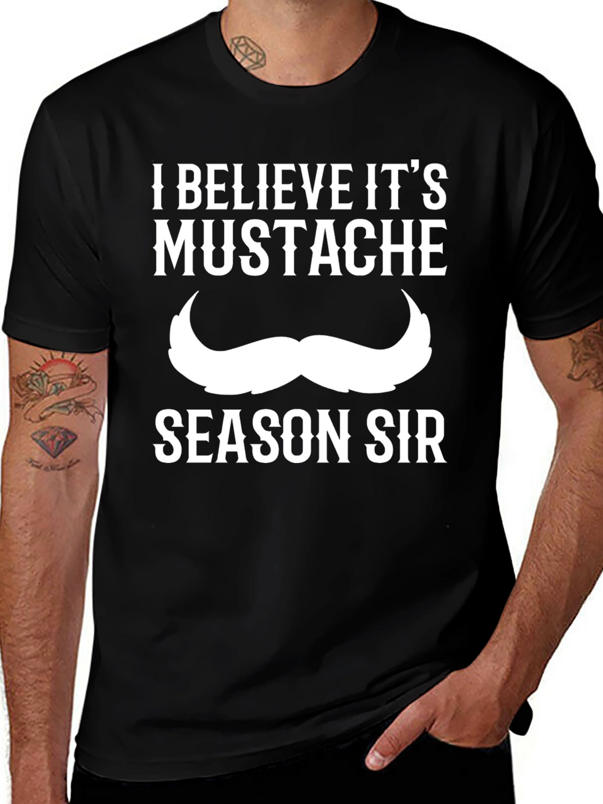 Mustache Season Tee - Funny Graphic T-Shirt