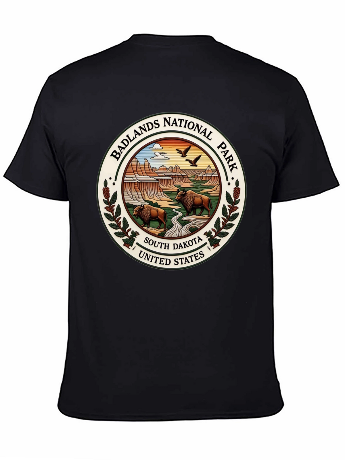 Badlands National Park Tee - South Dakota Bison Design