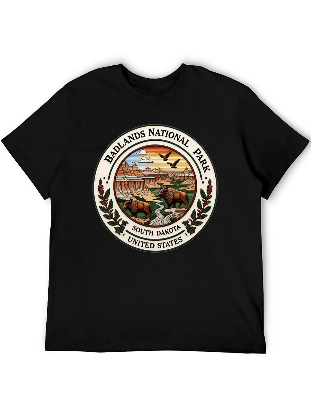 Badlands National Park Tee - South Dakota Bison Design