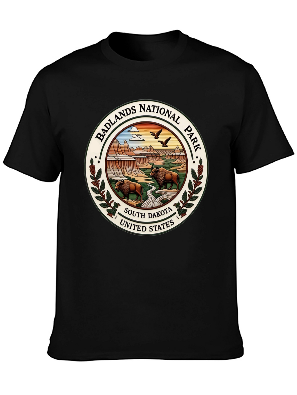 Badlands National Park Tee - South Dakota Bison Design