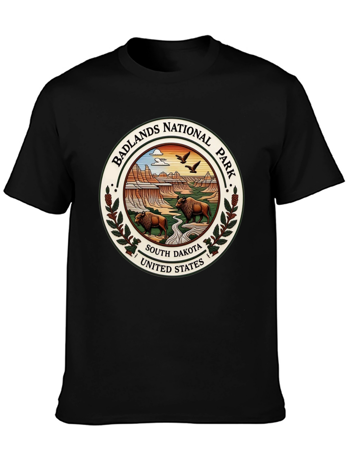 Badlands National Park Tee - South Dakota Bison Design