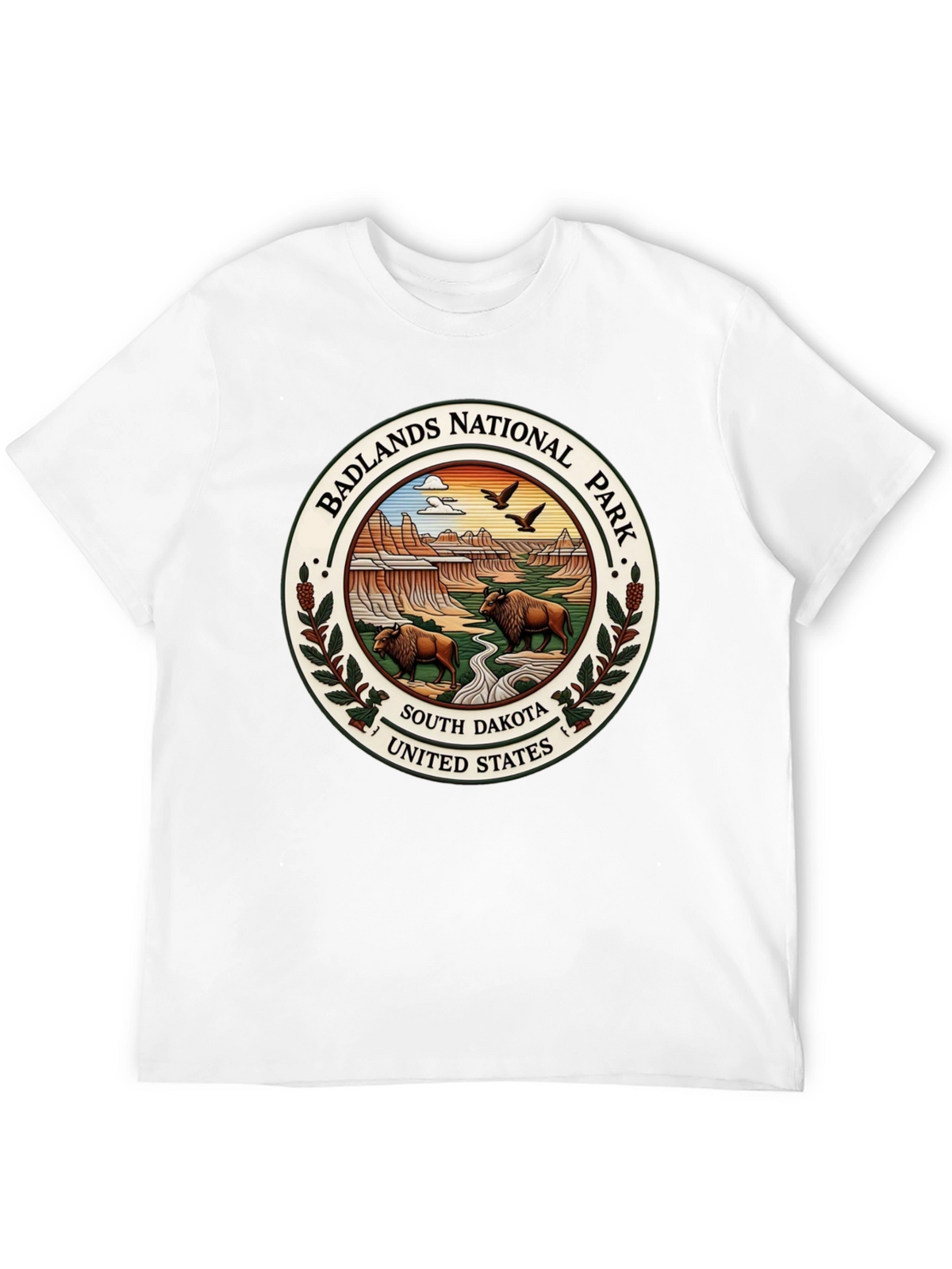 Badlands National Park Tee - South Dakota Bison Design