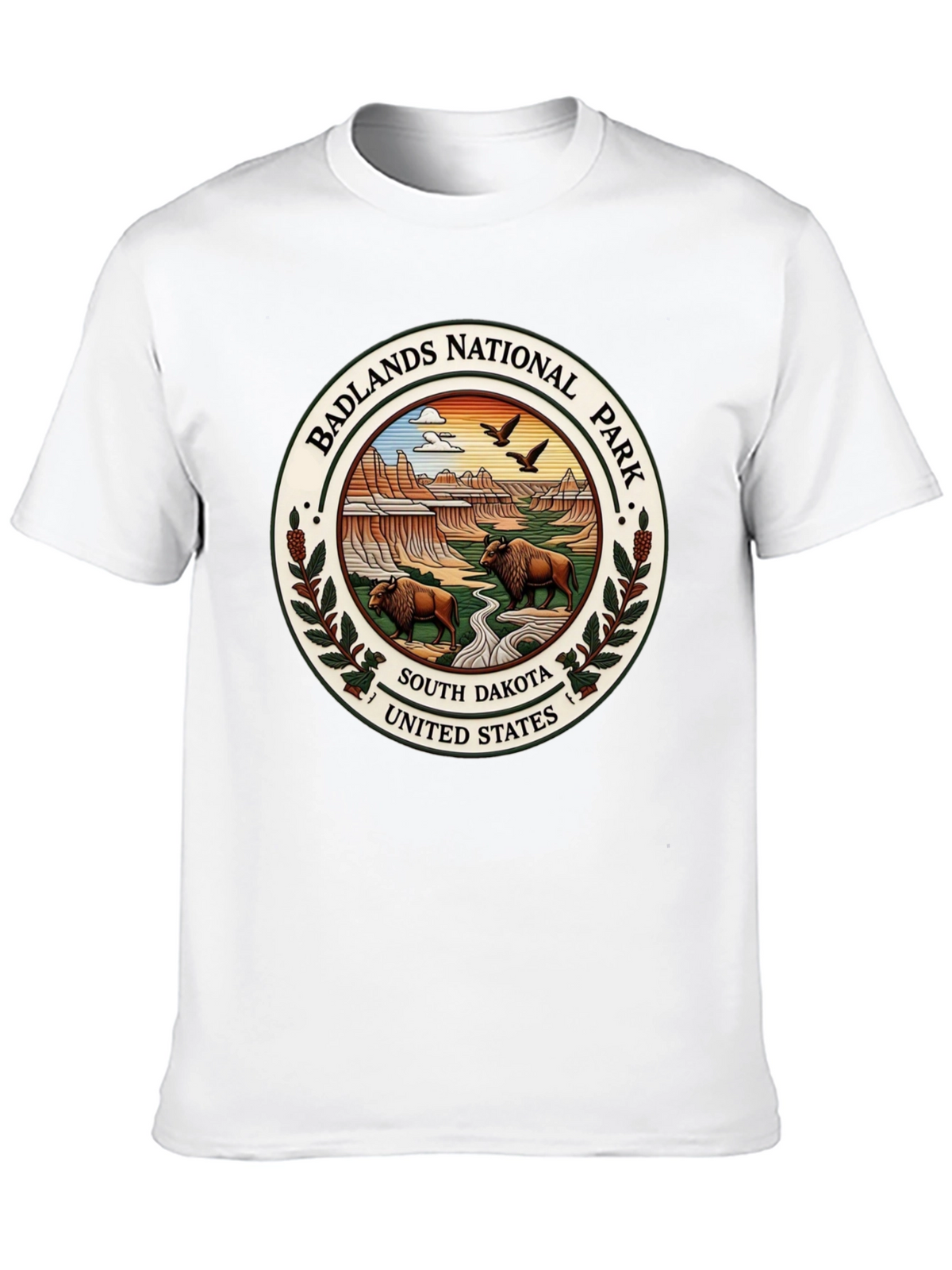 Badlands National Park Tee - South Dakota Bison Design