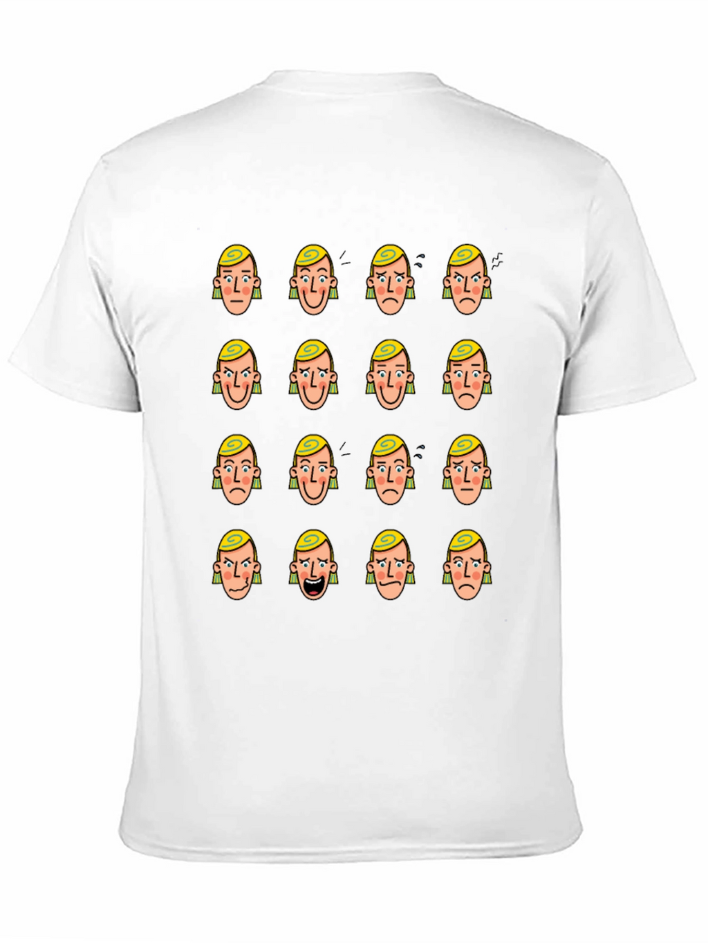 Mood Faces Graphic T-Shirt - Express Yourself!