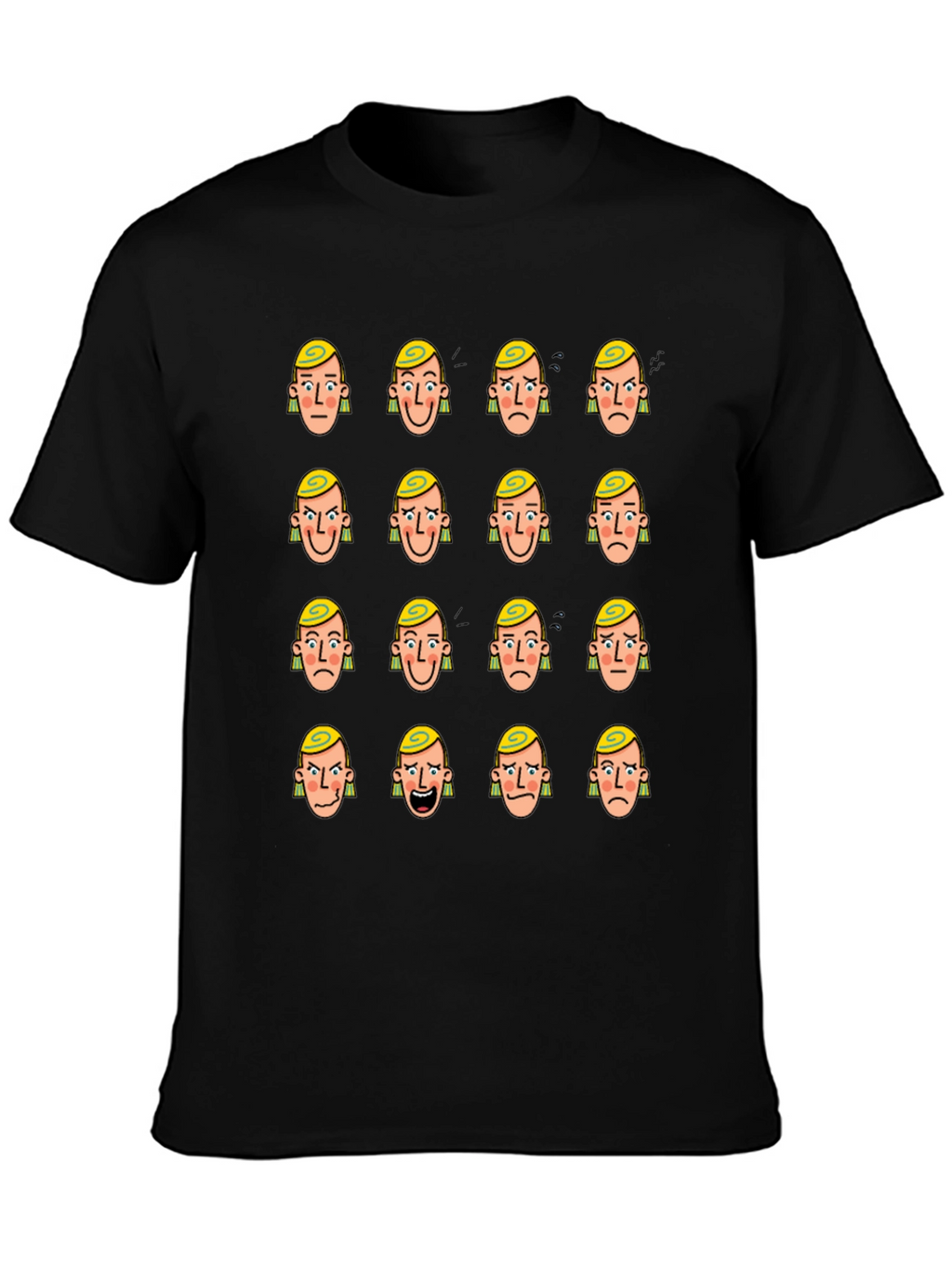 Mood Faces Graphic T-Shirt - Express Yourself!