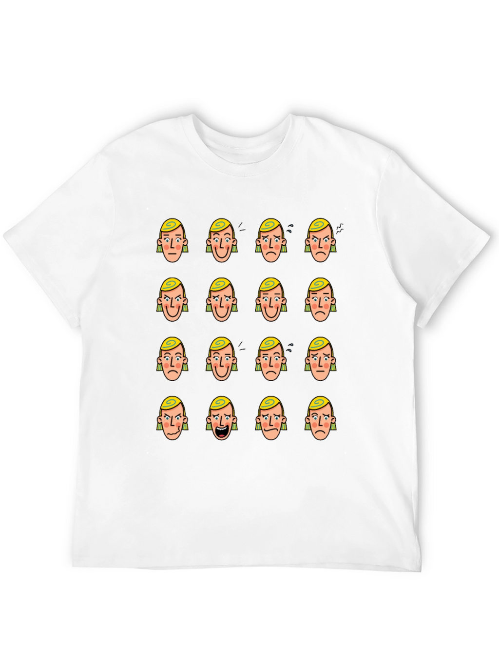 Mood Faces Graphic T-Shirt - Express Yourself!