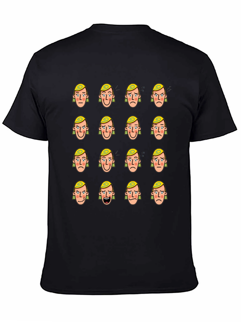 Mood Faces Graphic T-Shirt - Express Yourself!