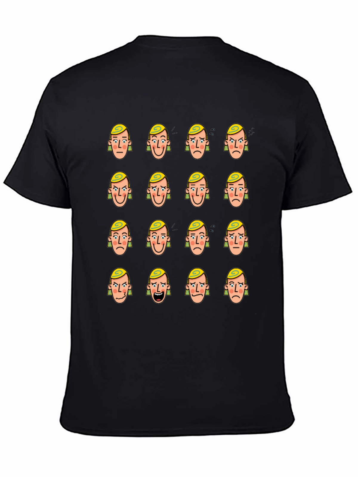Mood Faces Graphic T-Shirt - Express Yourself!