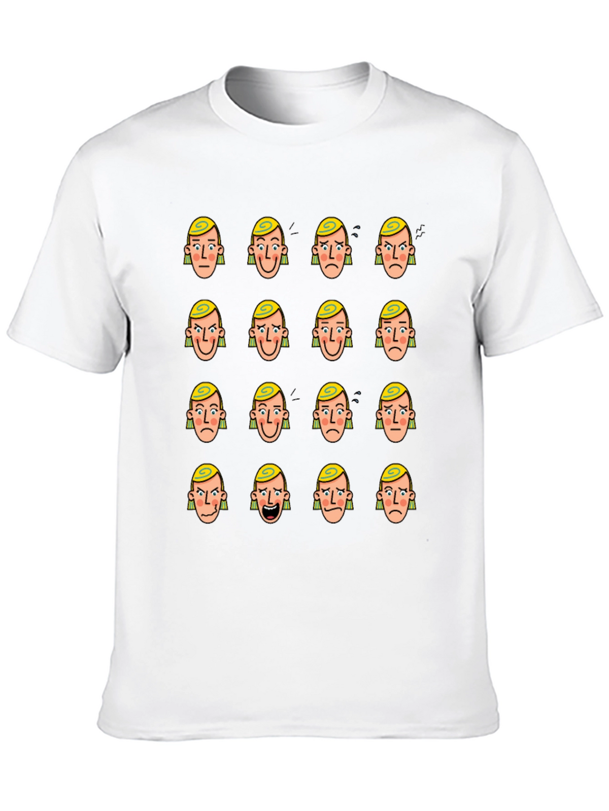 Mood Faces Graphic T-Shirt - Express Yourself!