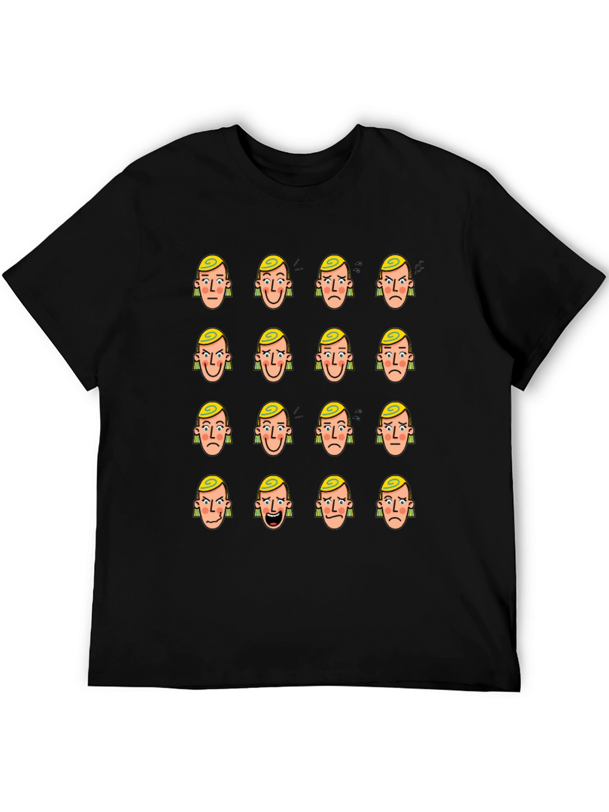 Mood Faces Graphic T-Shirt - Express Yourself!