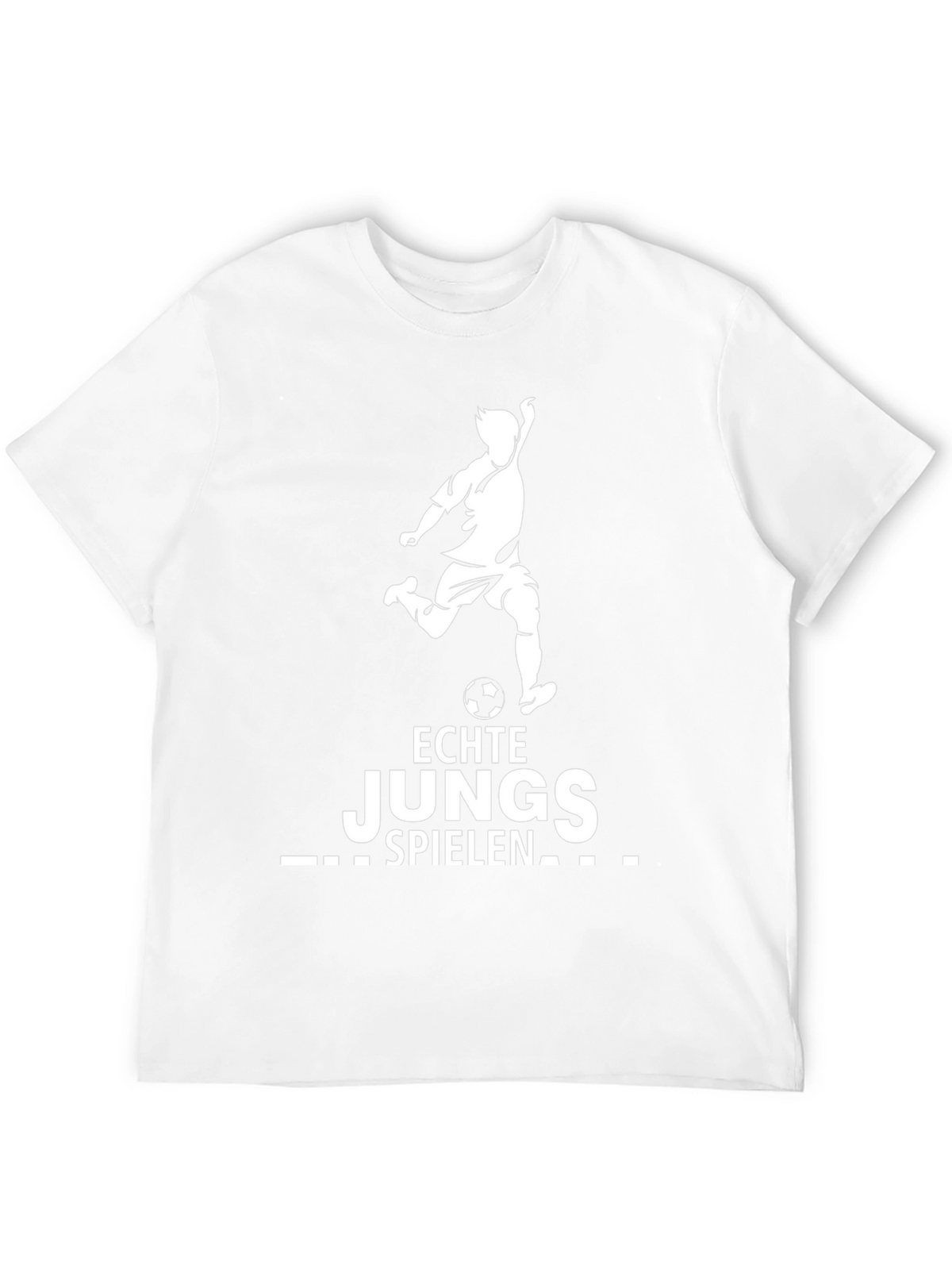 Echte Jungs Spielen T-Shirt Soccer Player Tee