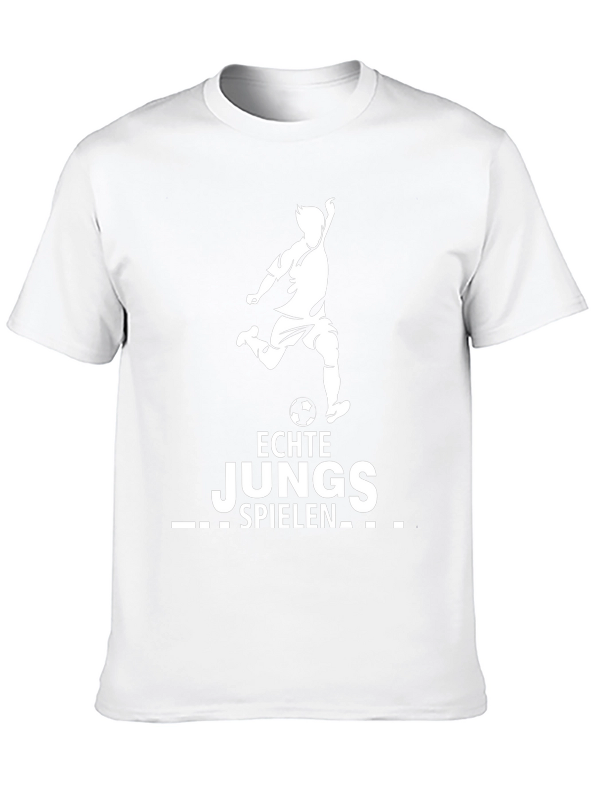 Echte Jungs Spielen T-Shirt Soccer Player Tee