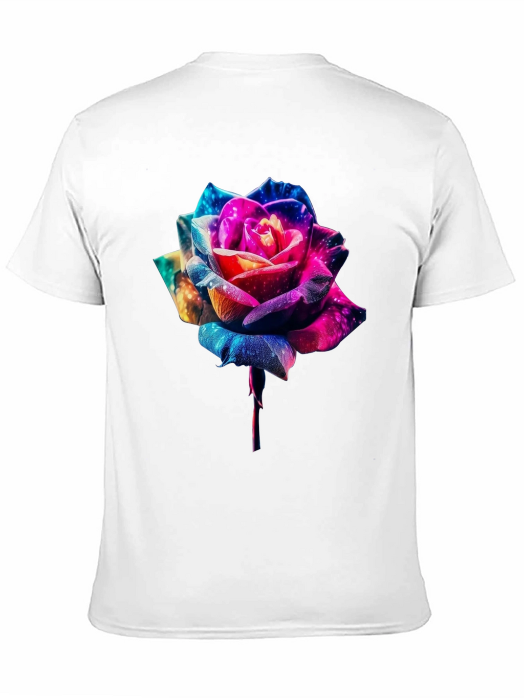 Galaxy Rose Graphic Tee - Black