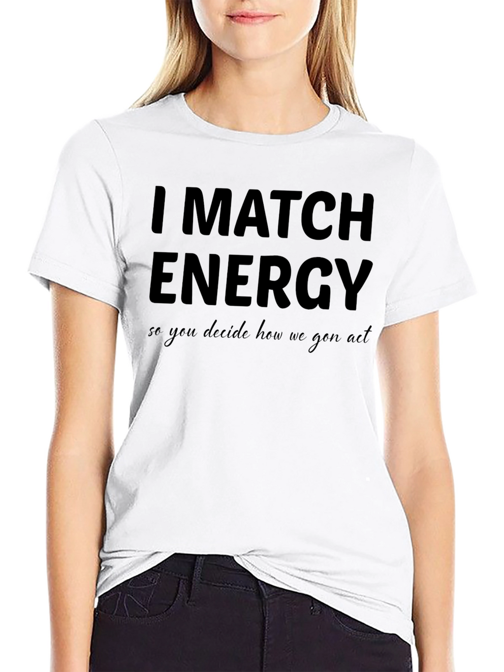 I Match Energy Black T-Shirt