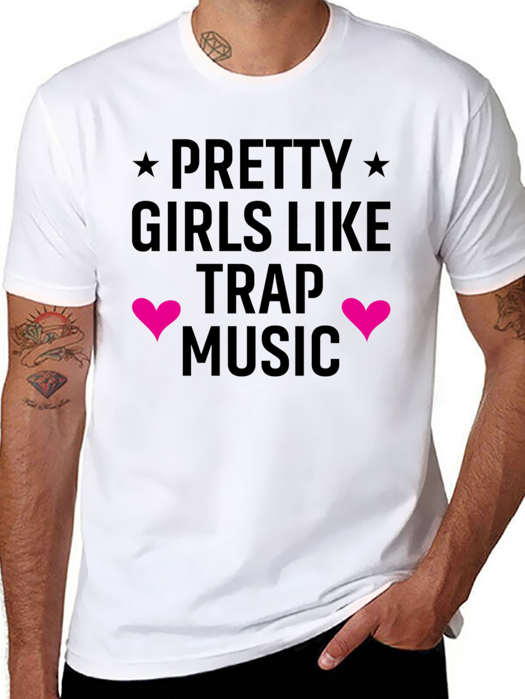 Pretty Girls Like Trap Music Graphic Tee