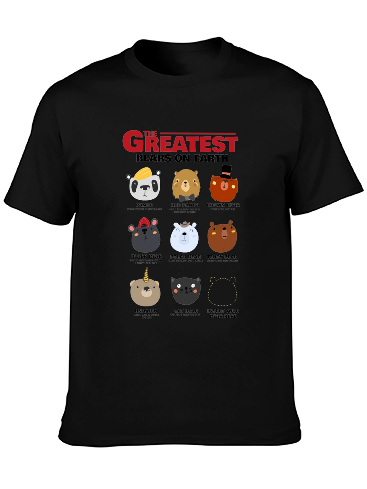 Greatest Bears on Earth Graphic T-Shirt