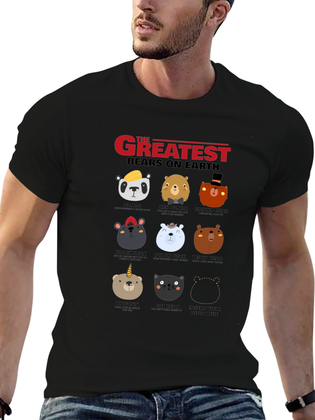 Greatest Bears on Earth Graphic T-Shirt
