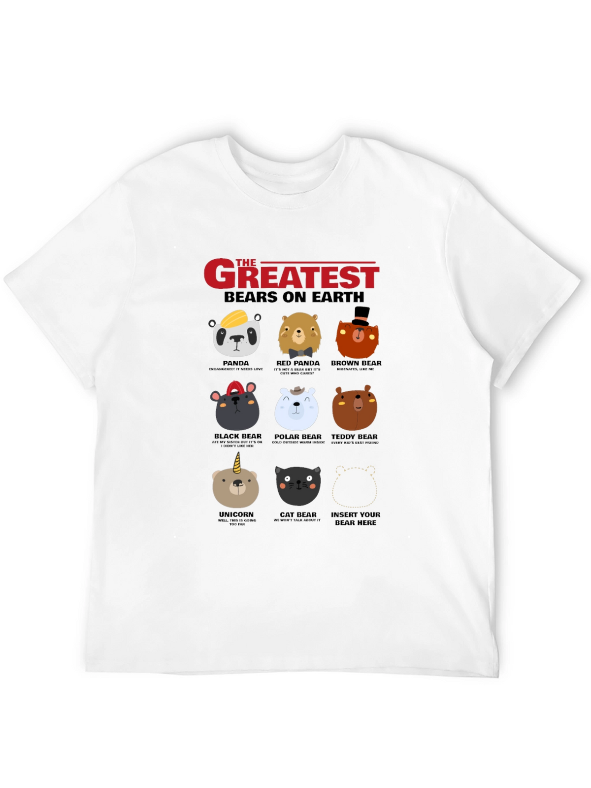 Greatest Bears on Earth Graphic T-Shirt