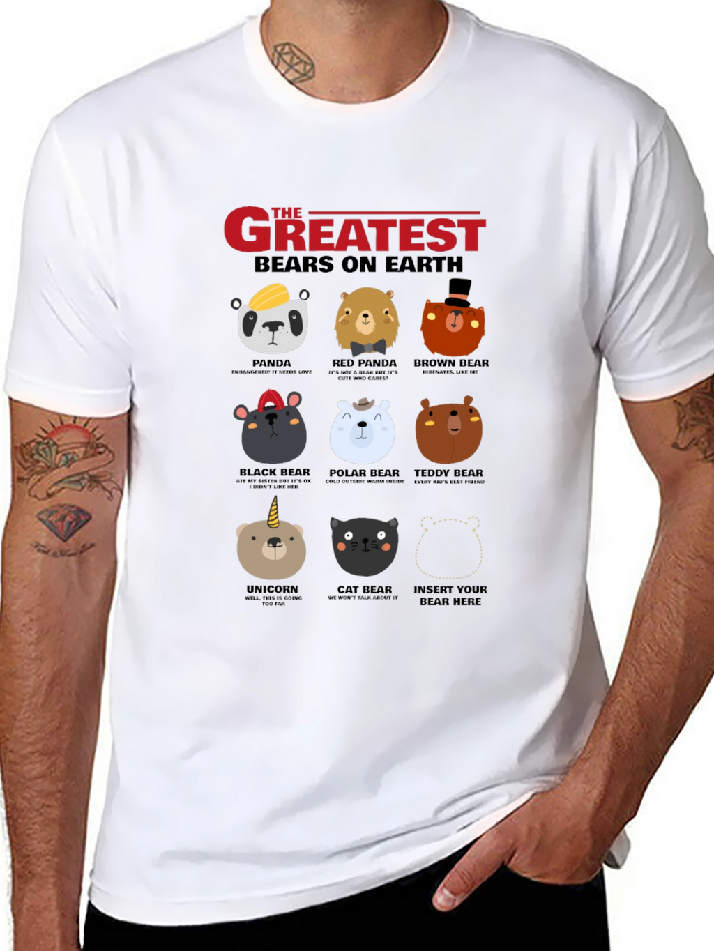 Greatest Bears on Earth Graphic T-Shirt